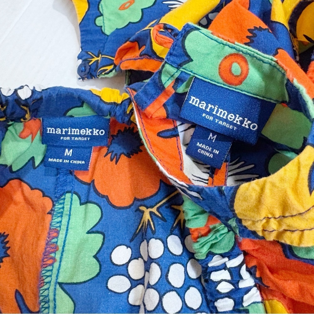 Marimekko x Target Kukkatori Girls 2 Piece Outfit Size Medium 8-10 Flower Market - Picture 10 of 11